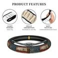 thumbnail image 4 of Naloa American Flag1 Elastic Steering Wheel Cover, Auto Steering Wheel Cover – 15 Inch, Fit Suvs,Vans Cars,Trucks, 4 of 6