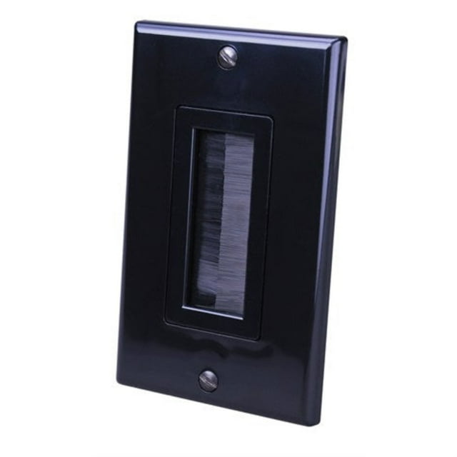 Brosse Décorative Câble en Vrac Plaque Murale Simple Noir