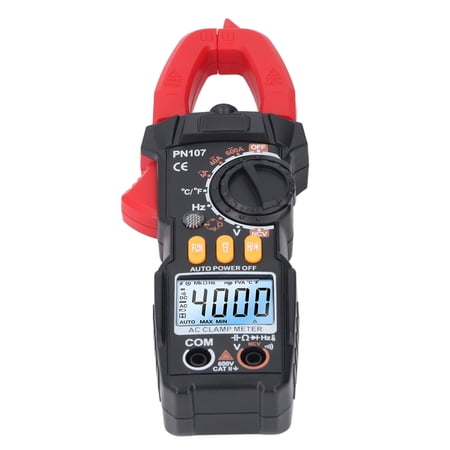 BIMZUC Digital Clamp Multimeter Tester 600V 5999 Count Voltage Current Capacitance Tester (8.66 inches / 22 cm)