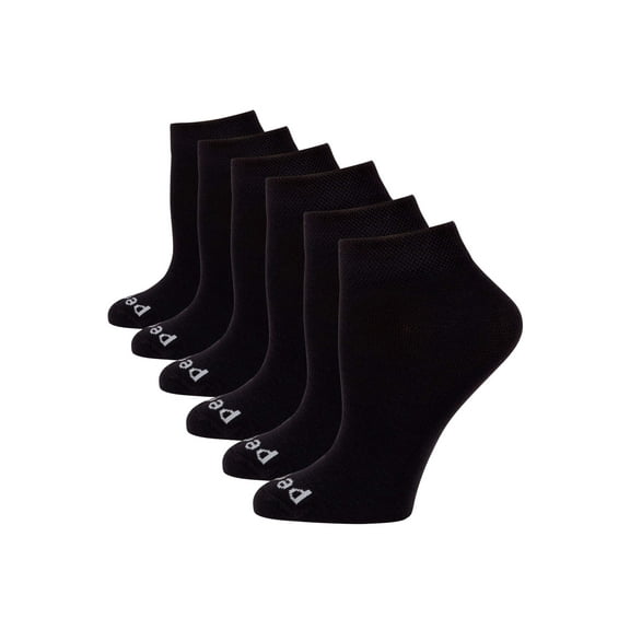 Ladies Lightweight Low Quarter Socks with Coolmax Value Pack, 6 Pairs