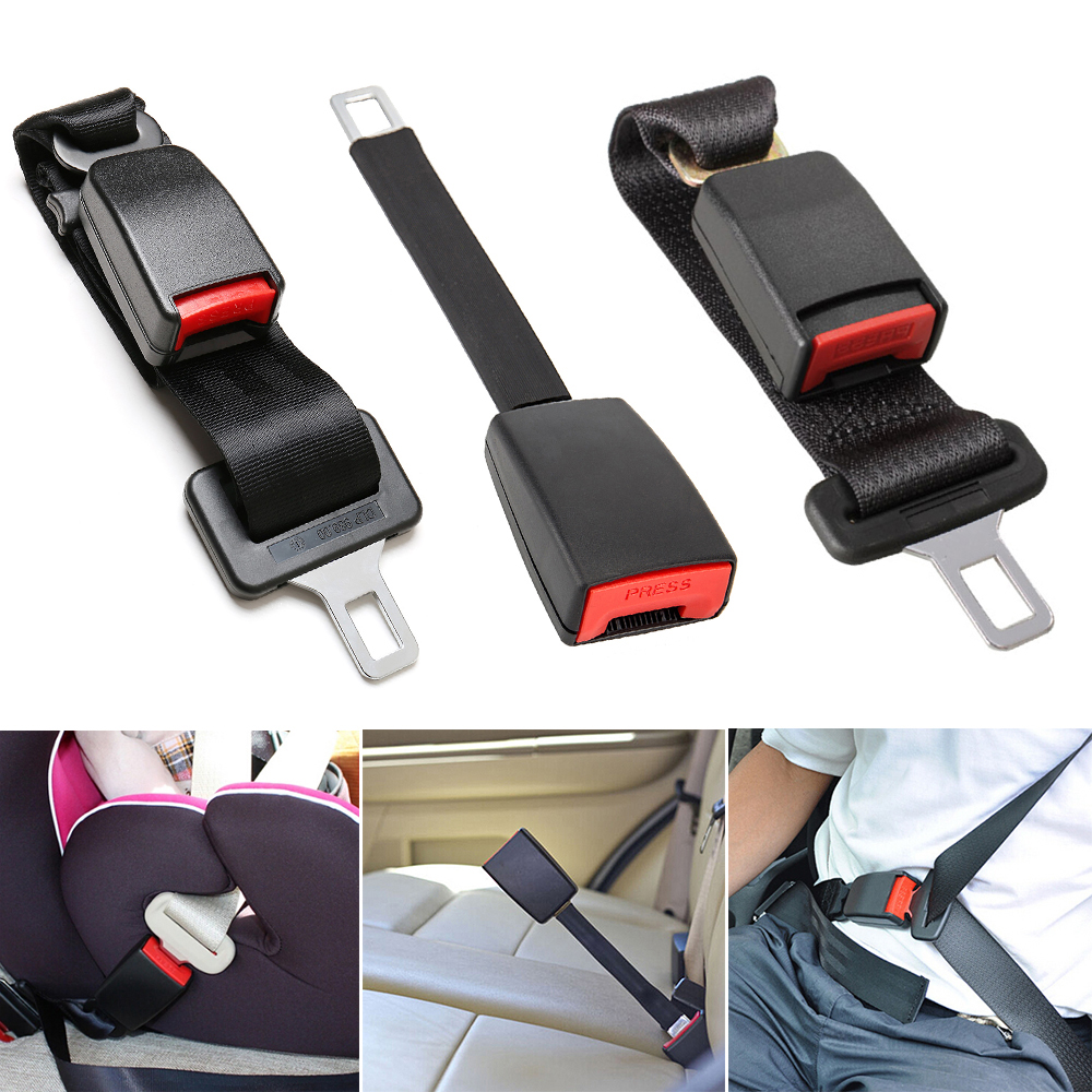 2 Pack 14.25/'/' Car Seat Belt Extender Car Buckles for Belt Extension
