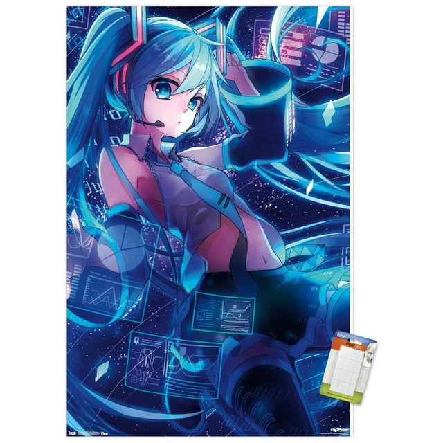 Hatsune Miku - Screens Wall Poster, 22.375" x 34"