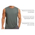 thumbnail image 4 of Remera sin mangas para hombre CRZ YOGA de secado rápido gris talla grande, 4 of 5