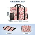thumbnail image 3 of Cute Dwarf with Sunglasses Reusable Grocery Bags with Handle Side Pocket Waterproof Shopping Portable Tote, 3 of 8