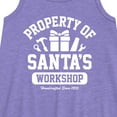 thumbnail image 2 of Instant Message - Property Of Santas Workshop Christmas - Toddler & Youth Girls A-line Dress, 2 of 5