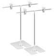thumbnail image 1 of LITINKIMI 2Pcs White Adjustable Trade Show Display Stands with Stainless Steel for Indoor Advertising, 1 of 6