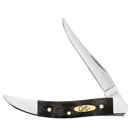 Case XX Knives Toothpick Black Curly Oak Wood 14009 Stainless Pocket Knife