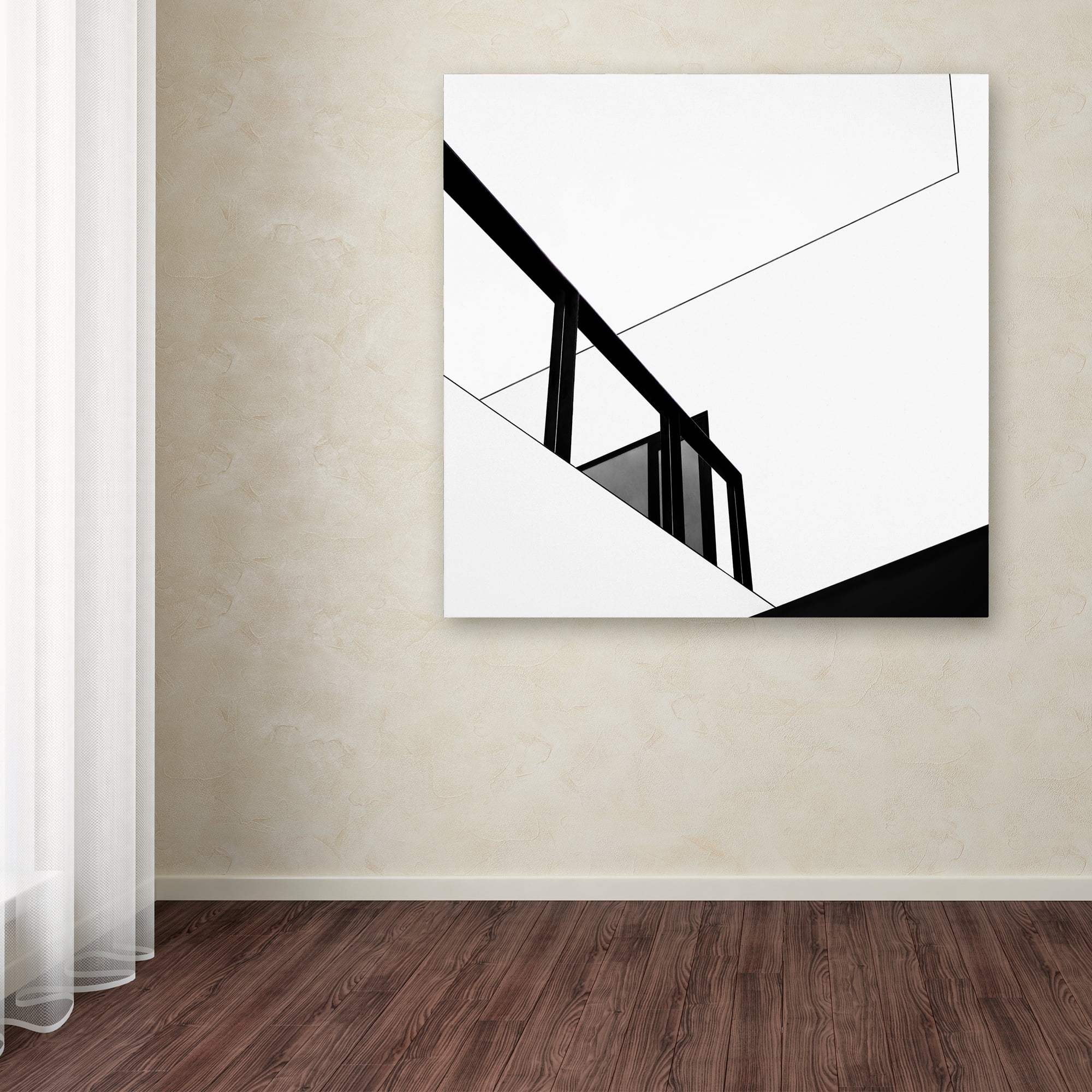 Gilbert Claes 'The Railing' Canvas Art