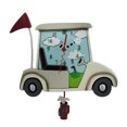 thumbnail image 1 of Allen Designs Stay the Course White Golf Cart Pendulum Wall Clock, 1 of 3