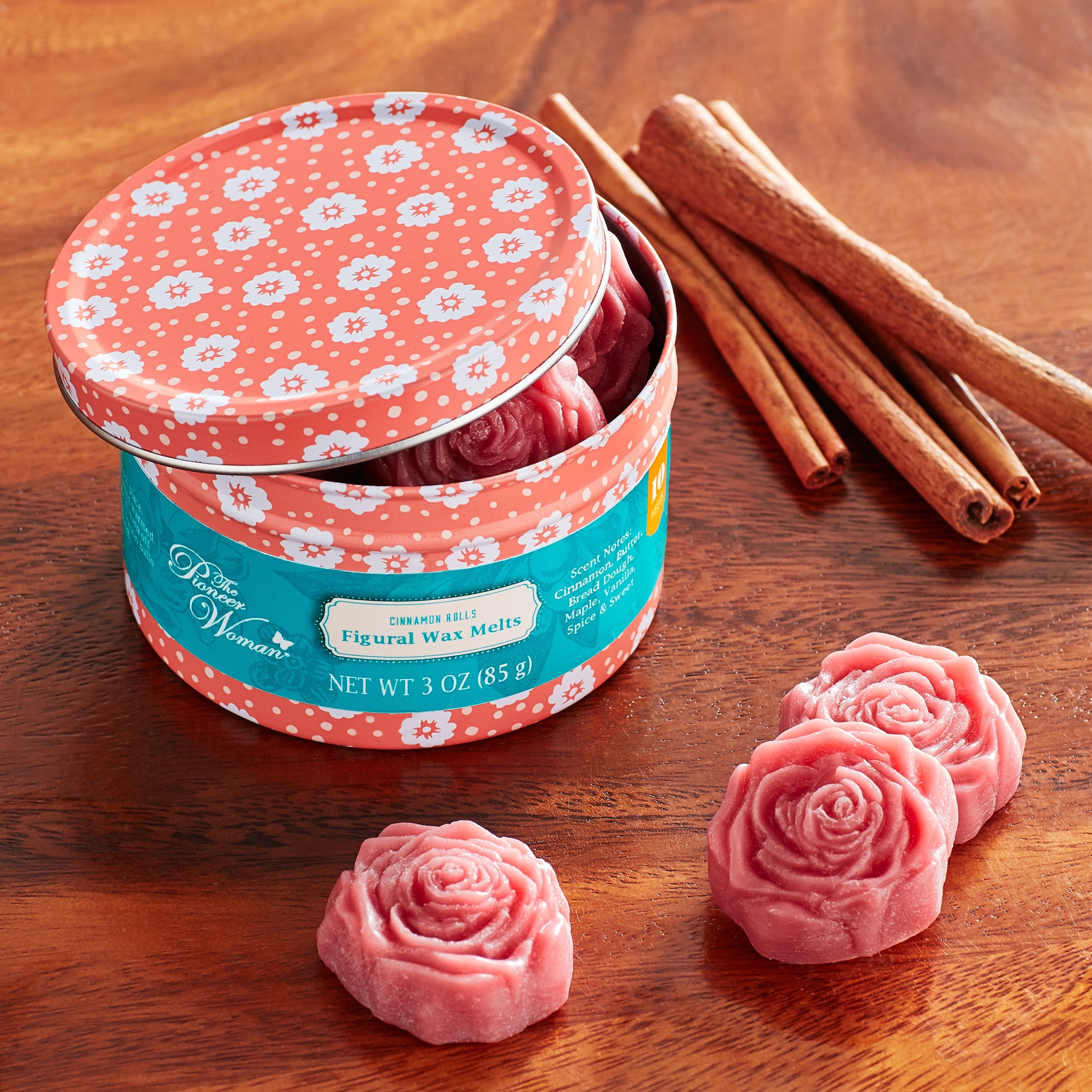 THE PIONEER WOMAN FIGURAL ROSE WAX, CINNAMON ROLLS