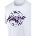 thumbnail image 4 of NCAA Kansas State Wildcats Men's Cotton White Short Sleeve T-Shirt, 4 of 4