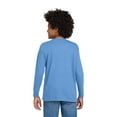 thumbnail image 4 of Gildan Youth Heavy Cotton Long Sleeve T-Shirt, Soft Cotton T Shirt Youth, Carolina Blue, L, 4 of 5