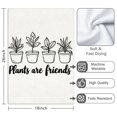 thumbnail image 3 of 2 Pcs Funny Kitchen Towels,Plants Are Friends Microfiber Dish Towels,Kitchen Tea Towels,Kitchen Towel Set (18" X 26"), 3 of 3