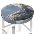 thumbnail image 6 of Cauagu Silver Dragon Mountain Peaks Print Round Stool Covers,Seat Cushion for Round Bar Stool Chair Seat Cover for Bar Round Chair Fits for 12/13/14in Bar Stool Cushion, 6 of 7