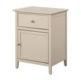 thumbnail image 2 of Glory Furniture Izzy Solid Wood 1-Drawer/1-Door Nightstand in Beige, 2 of 7