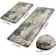 thumbnail image 2 of Modern Abstract Kitchen Rugs 2 Pieces Blue Grey Kitchen Mat Cushioned Anti Fatigue Mats for Kitchen Floor Non Slip Waterproof Kitchen Floor Mat Memory Foam Mat for Kitchen,Front of Sink,Laundry, 2 of 6