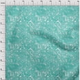 thumbnail image 4 of oneOone Tissu Polyester Spandex Bleu Turquoise Tissu de Robe en Moire Tissu Imprimé au Mètre 56 Pouces de Large, 4 of 4