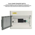 thumbnail image 4 of Dual Power Transfer Switch, Silver Alloy Contacts PC High Temperature  Power Transfer Switch 35mm DIN Rail Mounting 110VAC 63A  for Shopping Malls, 4 of 8