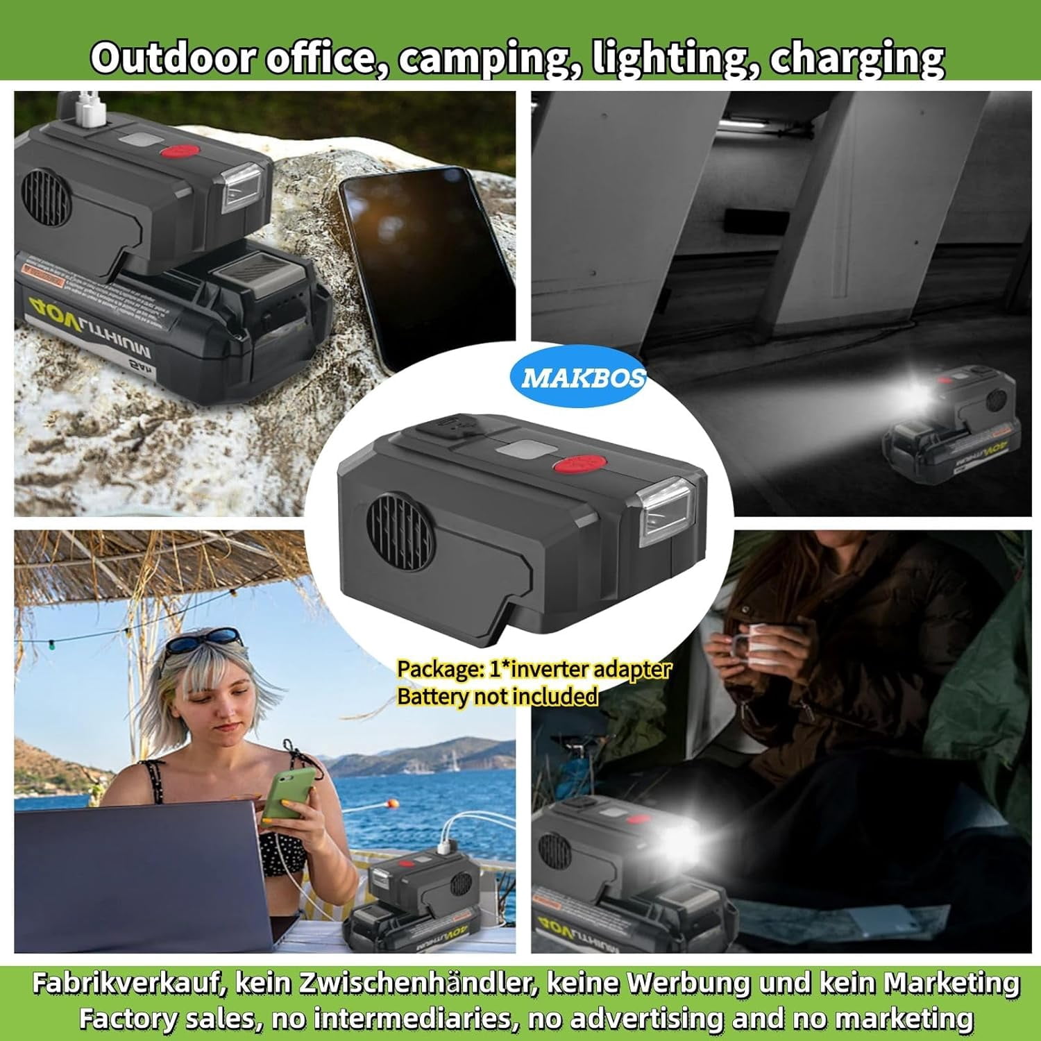 for Ryobi 40V Battery Adapter 200W Power Inverter Generator,for Ryobi USB Charger DIY Adapter,for Ryobi Top Off Inverter Portable PowerSource