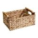 thumbnail image 4 of Cesta de almacenamiento, cesta de mimbre decorativa con asas, cesta rectangular tejida de escritorio 32 cm x 22 cm x 16 cm, 4 of 9