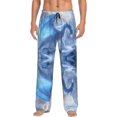 thumbnail image 5 of Mens Pajama Pants, Icy Blue Dragon in Snow Soft Sleep & Lounge Pants for Men, Cuteness Casual PJ Bottoms Pants with Pockets, 5 of 7