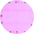 thumbnail image 1 of Ahgly Company Indoor Round Solid Purple Modern Area Rugs, 7' Round, 1 of 4