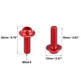 thumbnail image 3 of Unique Bargains 20pcs M5 5mm Motorcycle Windscreen Screws Fairing Windscreen Screws Bolt Windshield Mounting Nuts Red, 3 of 7
