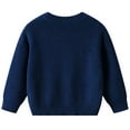 thumbnail image 4 of Lorytime Boys Sweater Long Sleeve Kids Cotton Numbers Knitted Pullover Crewneck Winter Tops Soild Knitwear 6 Months, 4 of 6