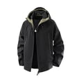 thumbnail image 4 of Tqyyweavej Mens Rain Jacket Waterproof Windproof Outdoor Raincoat with Zip Pocekts Hooded Drawstring Windbreaker for Hiking, Cycling, Fishing, 4 of 10