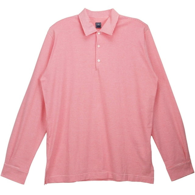 Fedeli Polo Libeccio Rouge et Blanc pour Homme - 46 US / 56 EU