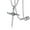Silver, variant on Mens Black Christ Jesus Nail Rope Cross Pendant Necklace Christian Jewelry 24"