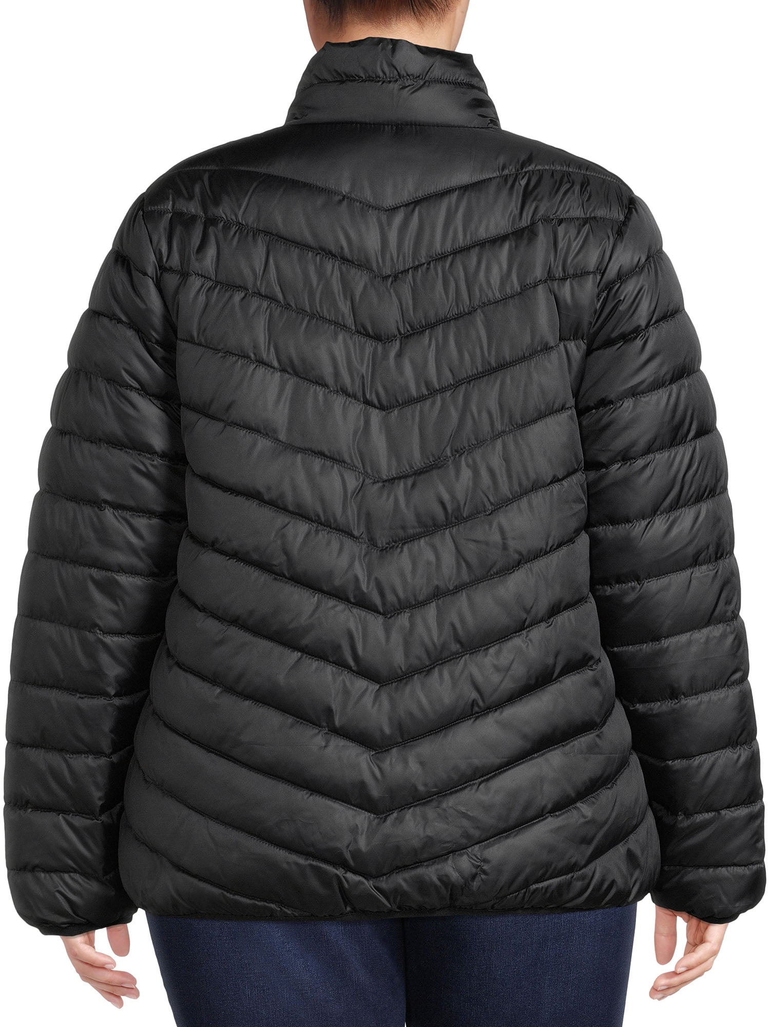 Big Chill Women's and Women’s Plus Packable Puffer Jacket, Midweight, Sizes S-3X