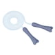 thumbnail image 2 of Cuerda de saltar para entrenamiento de fitness, ajustable con asas esmeriladas Azul, 2 of 8