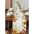 thumbnail image 4 of Table Runner Dresser Scarves 72 Inch Long, Autumn Sunflower Eucalyptus Leaves Vines Linen Dining Table Runners Farm Flower Art Tabletop Scarf for Wedding Holiday Party Kitchen, 4 of 7