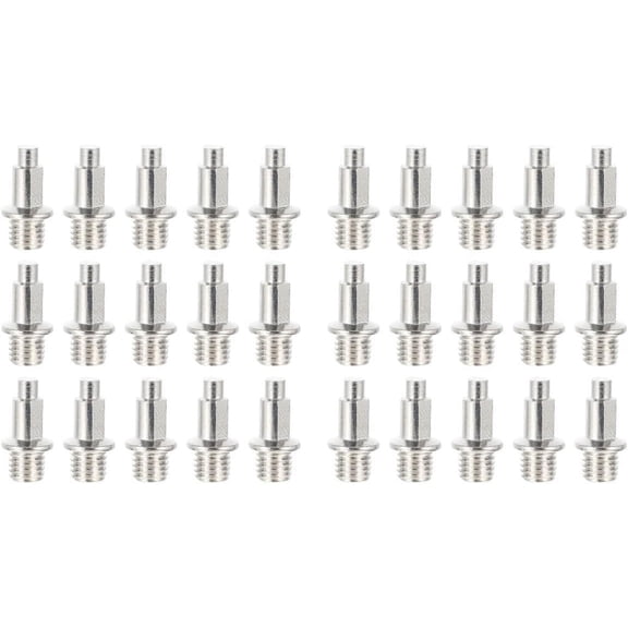 64pcs Spikes Sole Track Spike Short Metal Shoes Running Nail Weight Lighter Steel Shoe Replacement Carbon Anti-skid Field Replacements Cross Sports Anti-slip Sprint and Silver