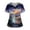 Navy, variant on LHVUOA Scrub Tops Women Cute Kitty Dog Print Scrub Tops Plus Size Stretch Nursing Tops Soft Nurse Uniform Shirts with Pockets