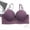 Purple, variant on Hrsba Womens Plus Size Bra,Women's Solid Color Bra With Large Chest And Steel Ring Plus Size Lingerie Sexy Gathering Bra Lingerie,Womens Casual Summer Bra,Womens Bra