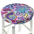 thumbnail image 3 of Kll Cute Nautical Round Bar Chair Cushion Cover 12 Inch,Bar Stool Protector With Elastic, Soft Washable, 3 of 7