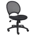 thumbnail image 1 of Boss Office Products Chaise de Bureau de Travail en Tissu à Dossier en Maille, Noire, 1 of 4