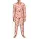 thumbnail image 3 of Fotbe Pink Cockatoo Birds Pijama de Hombre con Estampado de Manga Larga, Conjunto de 2 Piezas, Ropa de Dormir Suave y Cómoda con Bolsillos-Large, 3 of 7