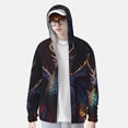 thumbnail image 2 of Fotbe Rainbow Wings Majestic Dragon Chaqueta con Protección Solar UPF 50+ para Hombre y Mujer, Camisa con Capucha y Bolsillos-Medium, 2 of 7