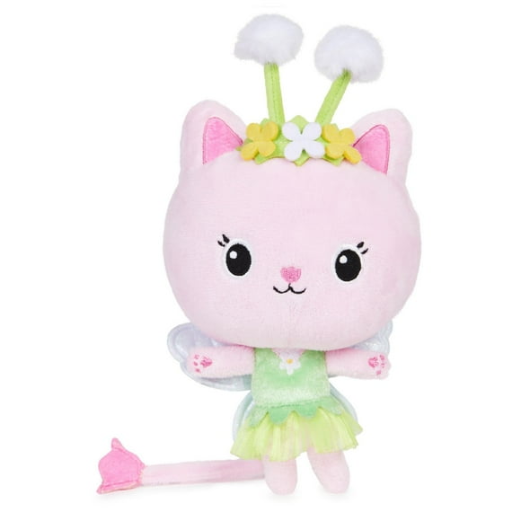 Gabby’s Dollhouse, 7-inch Kitty Fairy Purr-ific Plush Toy, Kids Toys for Ages 3 and up