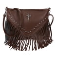 thumbnail image 1 of Bolso Con Borlas Y Flecos Remaches Hombro Tachuelas PU para Mujer Viajes Al Aire Libre, 1 of 9