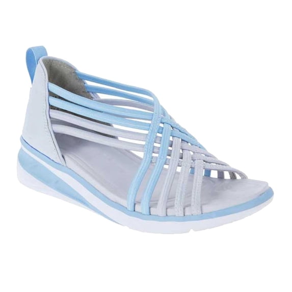 Low Heels Wedges for Women Open Toe Low-top Strappy Sandals Breathable Fish Mouth Shoes