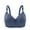 Blue, variant on Women Wire Free Full Support Bra No Underwire Comfort Push Up Bralette with Adjustable Straps Anti-Sagging Full Coverage Bras Beige M