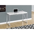 thumbnail image 4 of Newboti Furniture Computer Desk, Home Office, Laptop, Work, Glossy White Laminate, Chrome Metal, Contemporary, Modern BN.0719, 4 of 5
