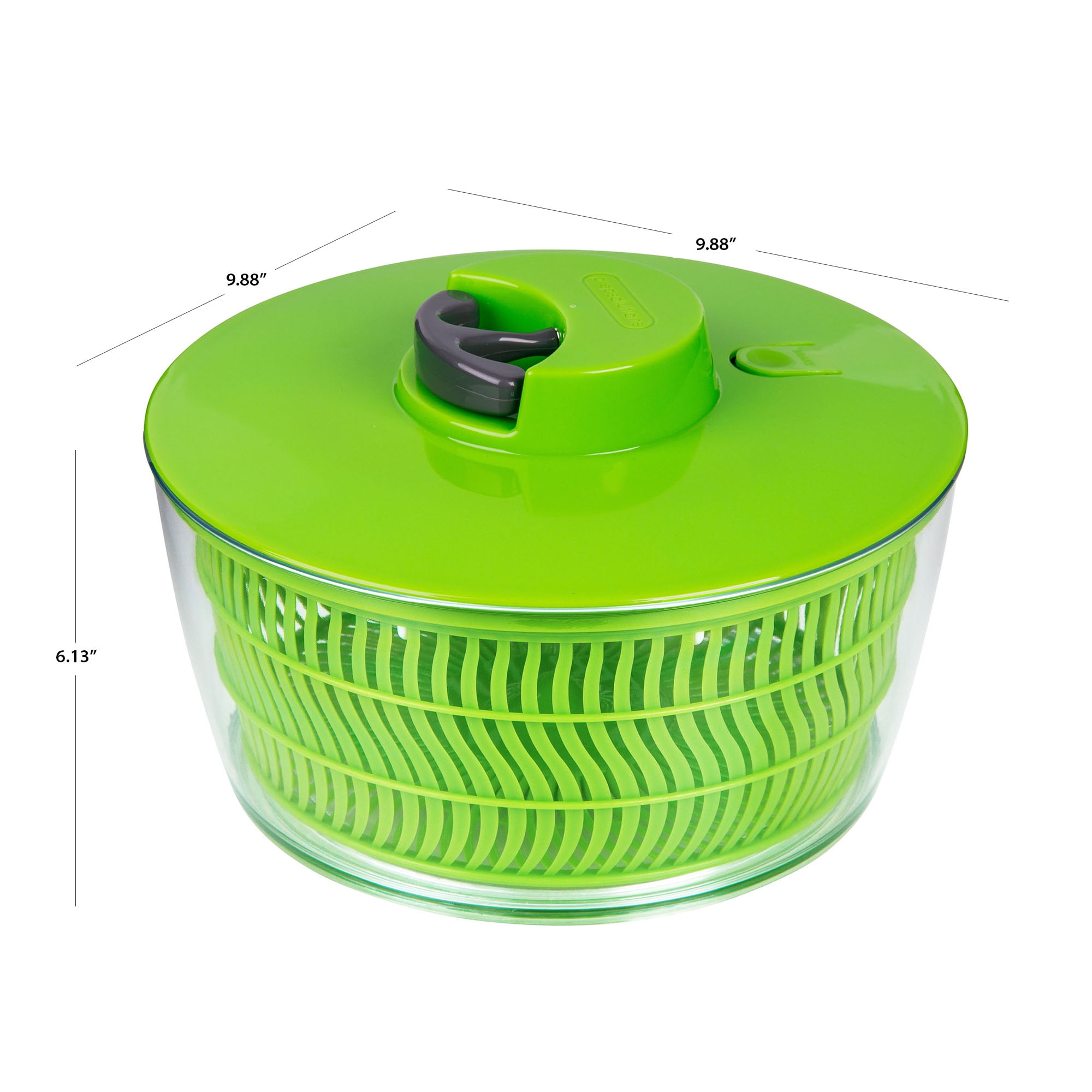 Progressive CSS-2 Green External Bowl Collapsible Salad Spinner 3 qt.
