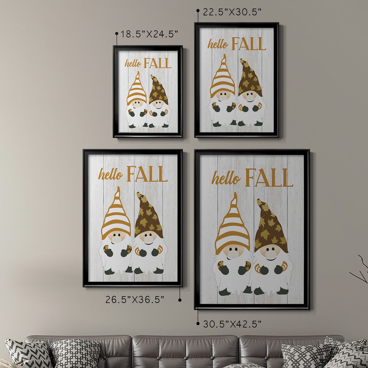 Harvest Gnomes Premium Classic Framed Print - Ready to Hang