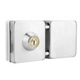 thumbnail image 4 of Cerradura automática para puerta de vidrio doble de un solo lado de acero inoxidable pulido con chorro de arena, de 3,9 a 4,7 pulgadas, para puertas cuadradas, 4 of 8