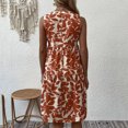 thumbnail image 3 of Women's V-Neck Tiered Boho Mini Dress – Versatile Sleeveless Summer Swing Tunic in Sizes S-XL, Chic Floral Print Vacation Beach Wear for Women, 3 of 6